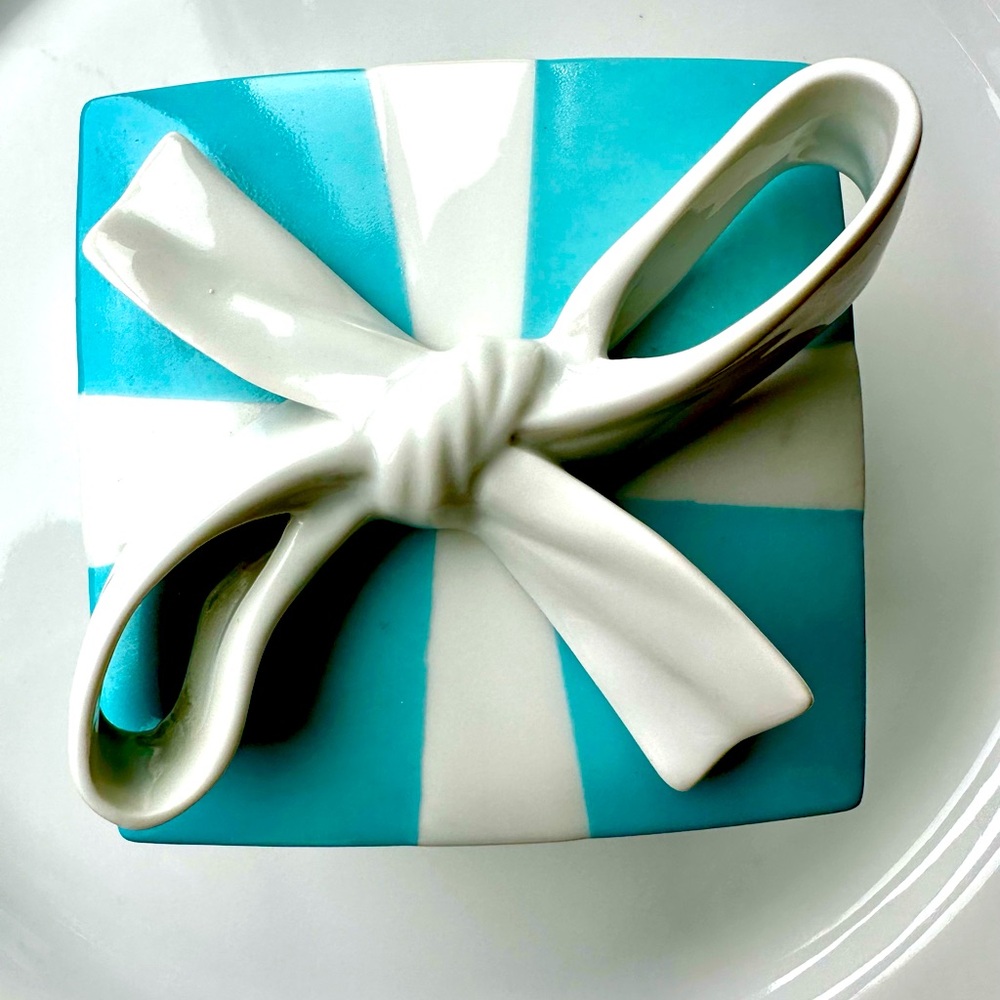 Large Porcelain  Tiffany & Co. Trinket Box.